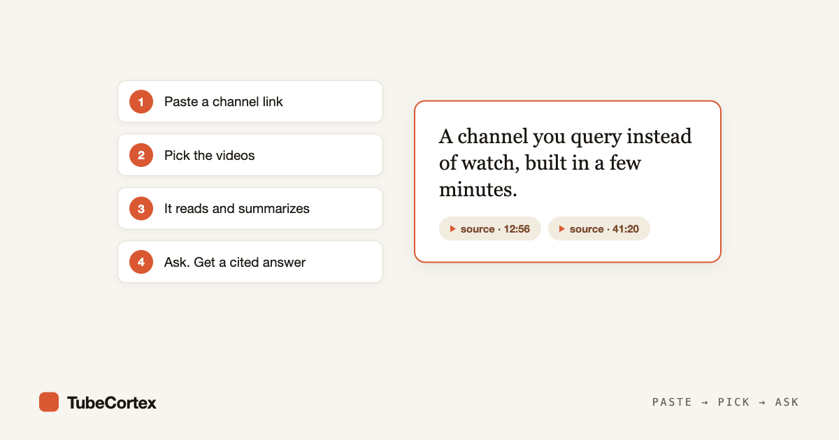 How to Build a Brain From a YouTube Channel in 4 Steps