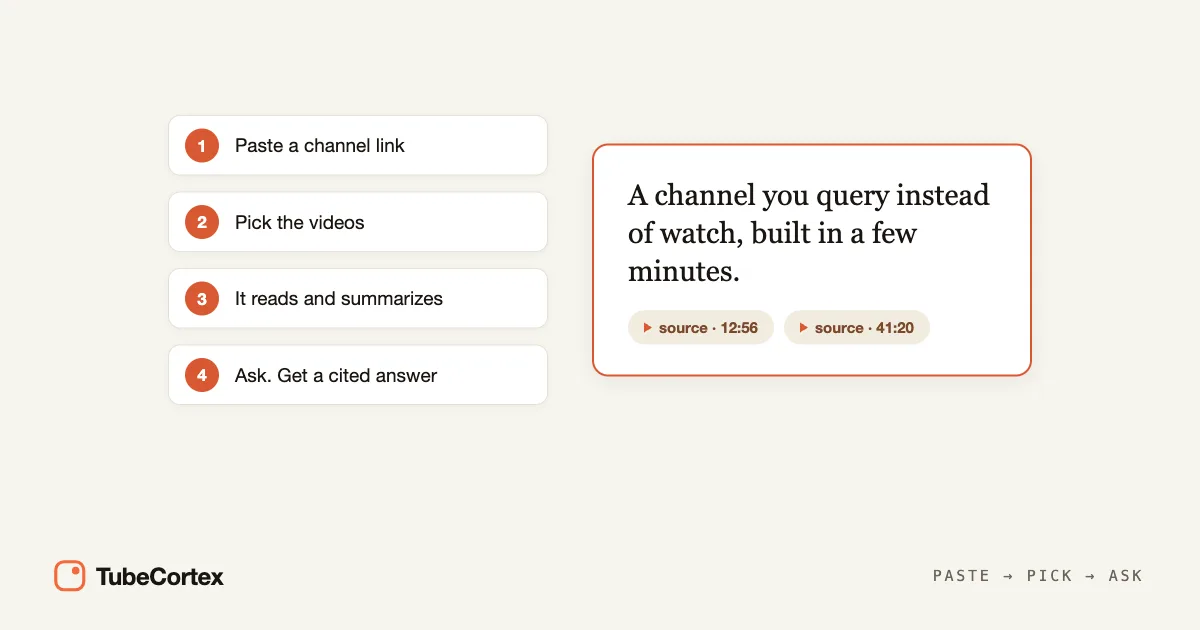 How to Build a Brain From a YouTube Channel in 4 Steps